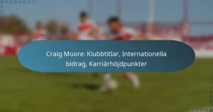 Read more about the article Craig Moore: Klubbtitlar, Internationella bidrag, Karriärhöjdpunkter